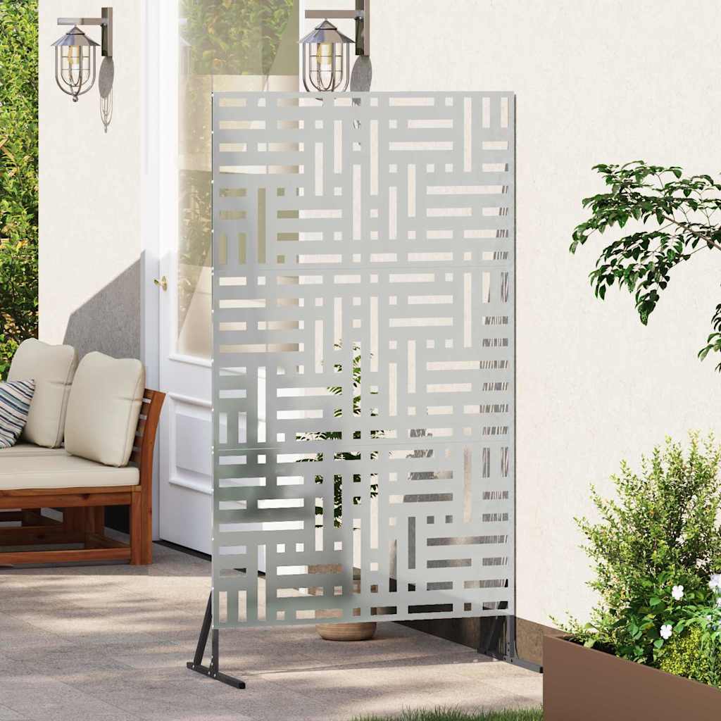 vidaXL Ekran prywatności 100 x 50 x 180 cm Stal ocynkowana srebrny