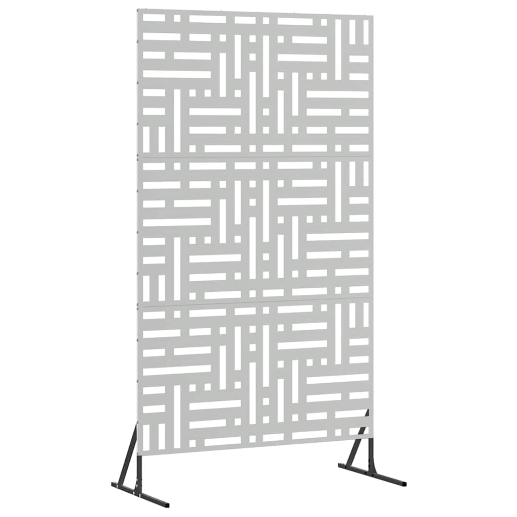vidaXL Ekran prywatności 100 x 50 x 180 cm Stal ocynkowana srebrny