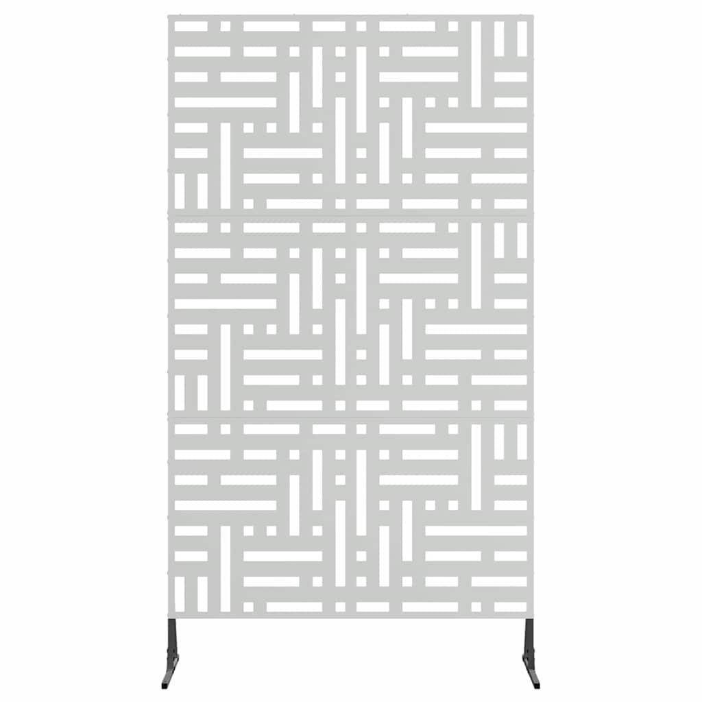 vidaXL Ekran prywatności 100 x 50 x 180 cm Stal ocynkowana srebrny