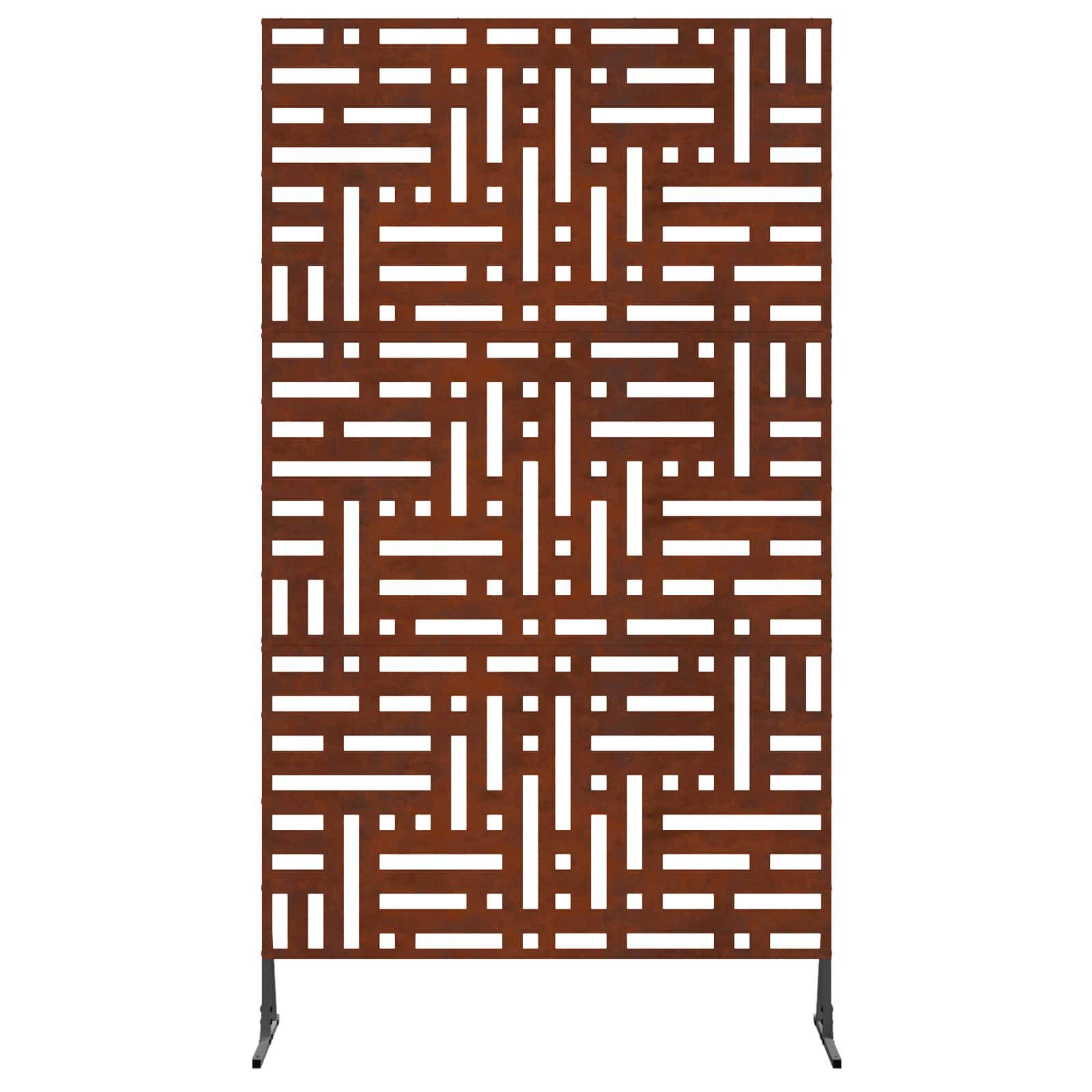 vidaXL Ekran prywatności 100 x 50 x 180 cm Stal kortenowska Rdzawy