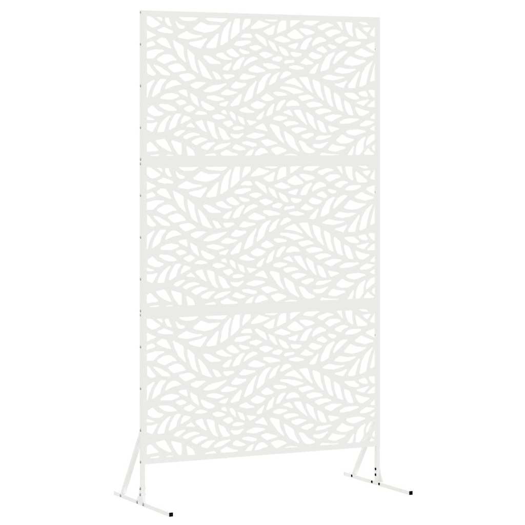 vidaXL Ekran prywatności 100 x 50 x 180 cm Stal Biały