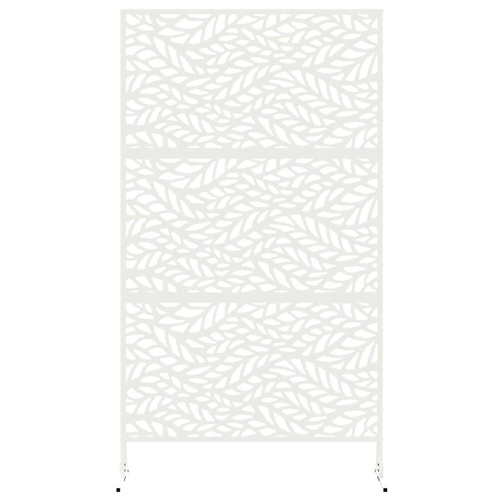 vidaXL Ekran prywatności 100 x 50 x 180 cm Stal Biały