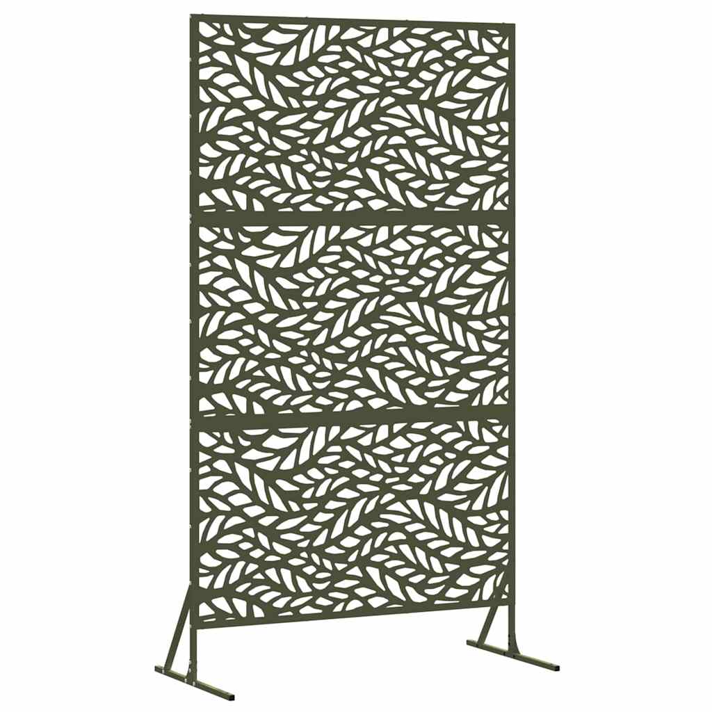 vidaXL Ekran prywatności Oliwkowy 100 x 50 x 180 cm Stal