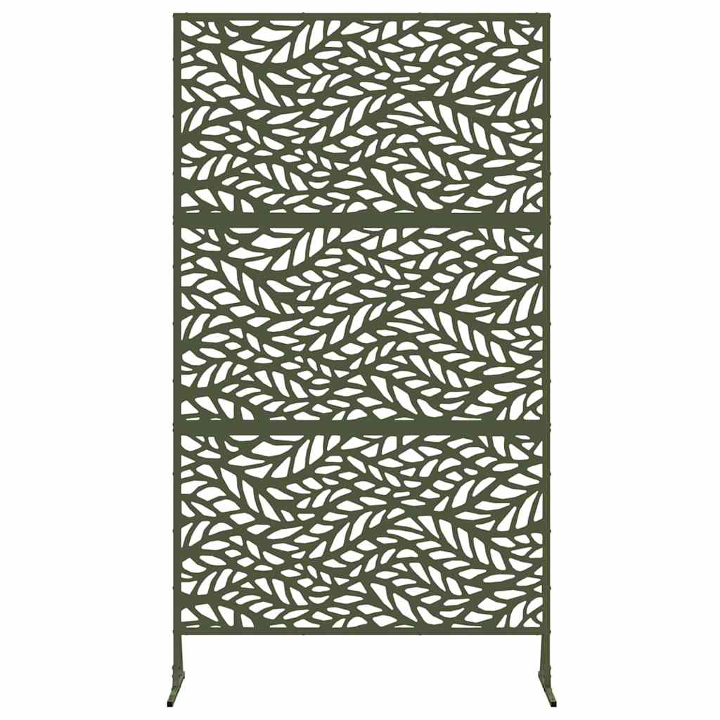 vidaXL Ekran prywatności Oliwkowy 100 x 50 x 180 cm Stal