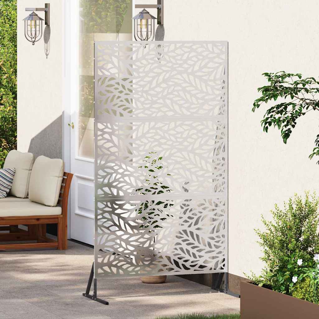 vidaXL Ekran prywatności Szary 100 x 50 x 180 cm Stal