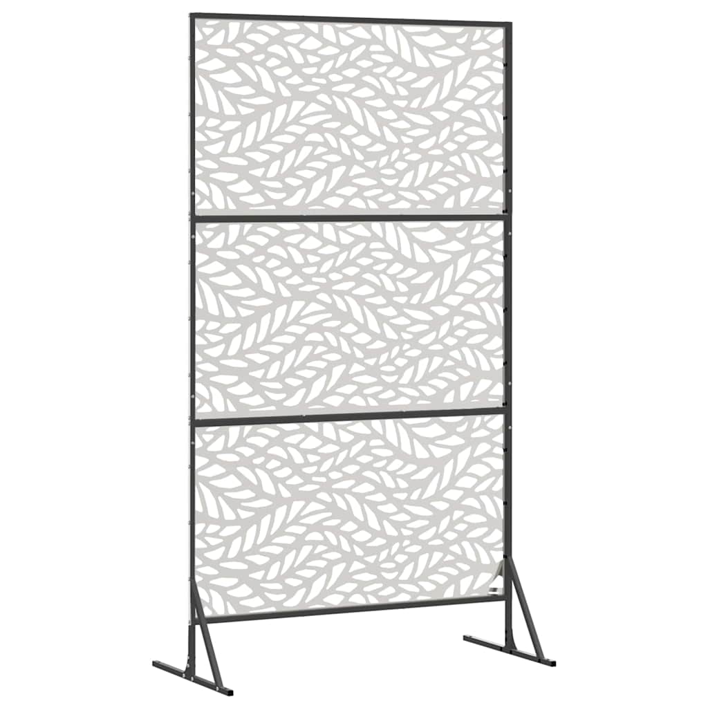 vidaXL Ekran prywatności Szary 100 x 50 x 180 cm Stal