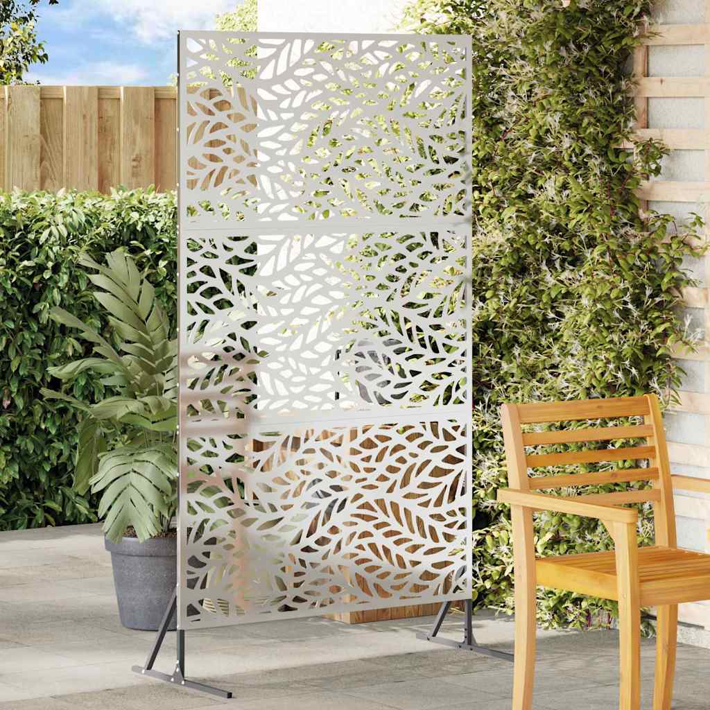 vidaXL Ekran prywatności Szary 100 x 50 x 180 cm Stal