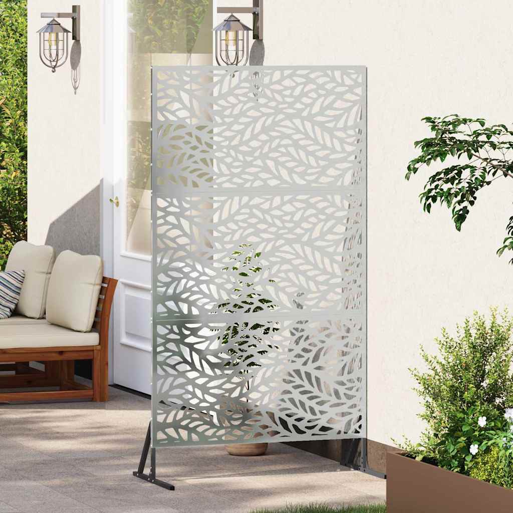 vidaXL Ekran prywatności Szary 100 x 50 x 180 cm Stal