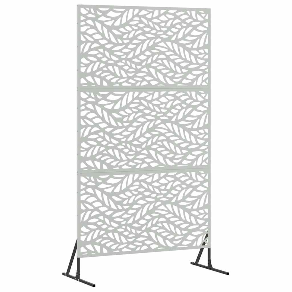 vidaXL Ekran prywatności Szary 100 x 50 x 180 cm Stal