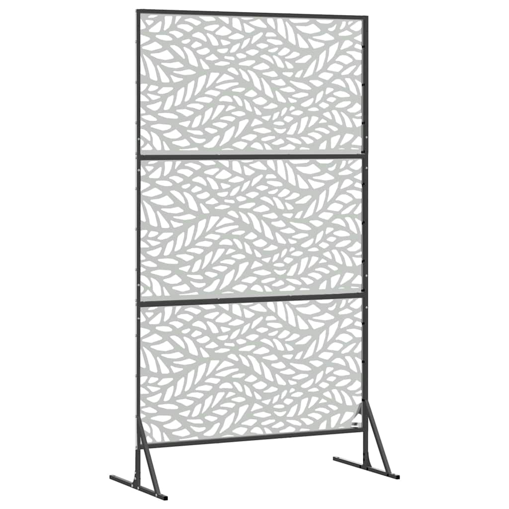 vidaXL Ekran prywatności Szary 100 x 50 x 180 cm Stal