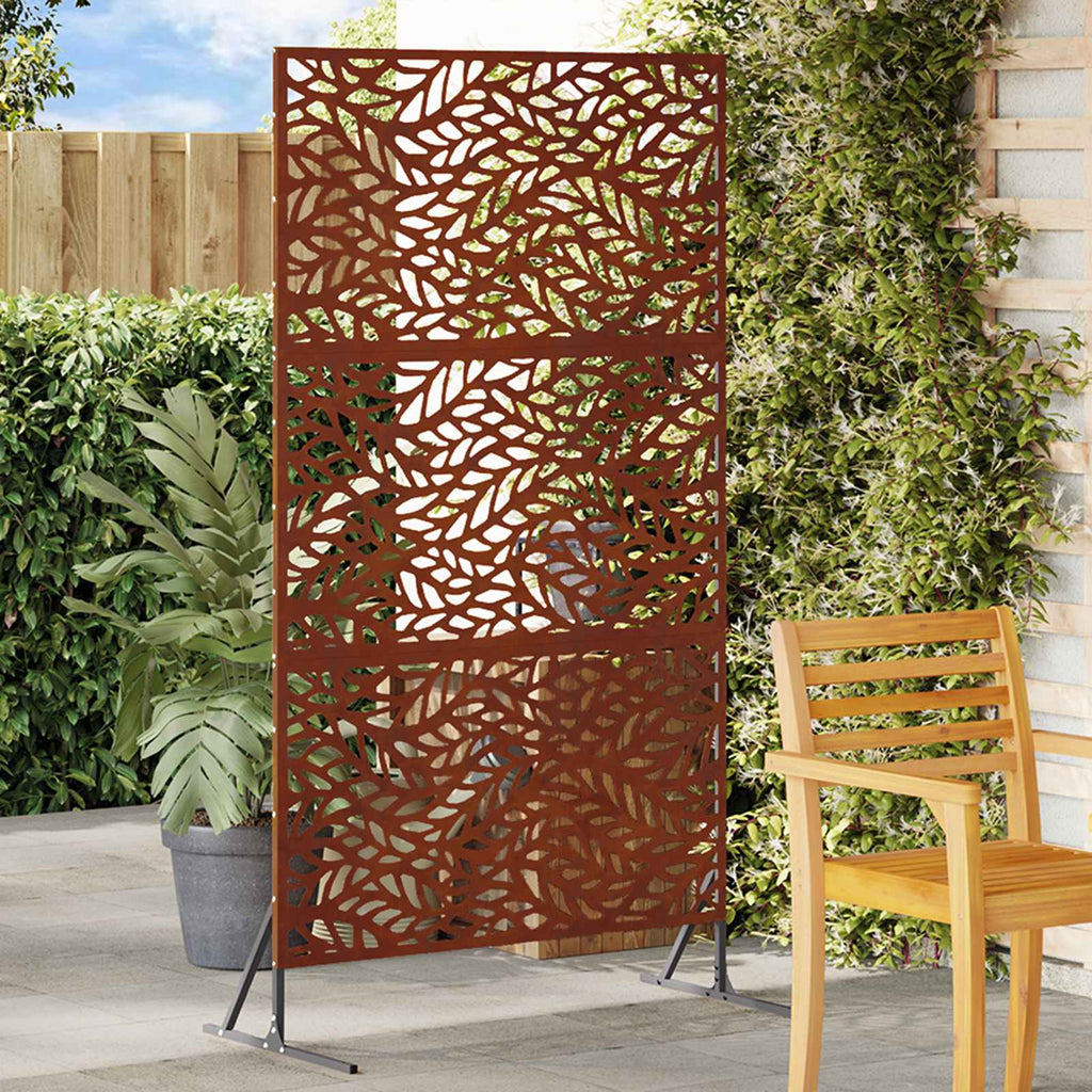 vidaXL Ekran prywatności 100 x 50 x 180 cm Stal kortenowska Rdzawy