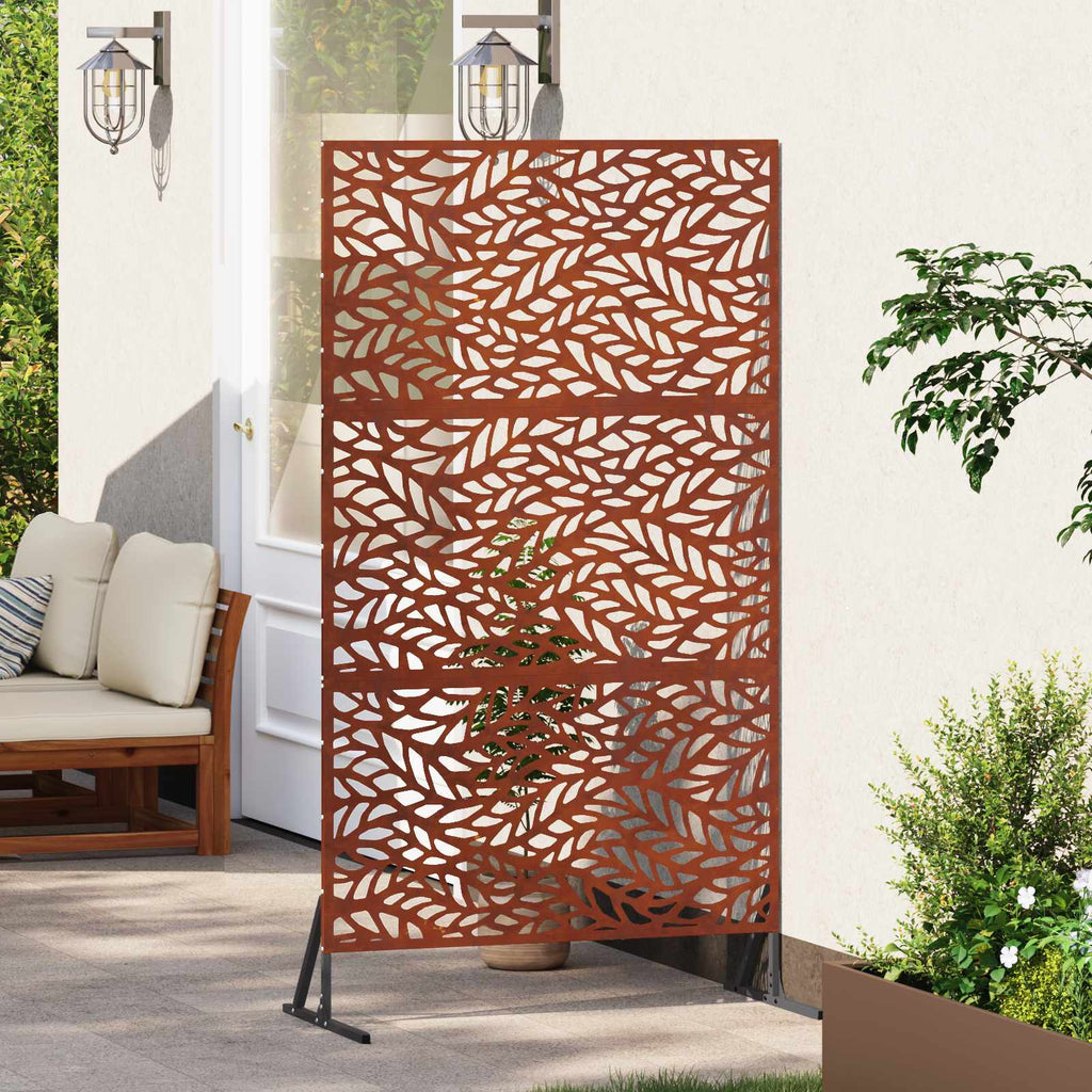 vidaXL Ekran prywatności 100 x 50 x 180 cm Stal kortenowska Rdzawy