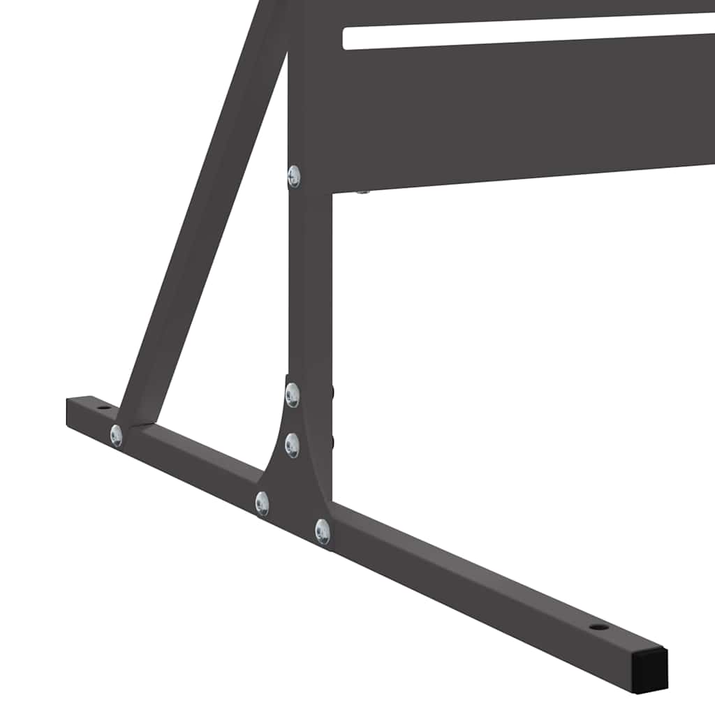 vidaXL Ekran prywatności 100 x 50 x 180 cm Stal Czarny