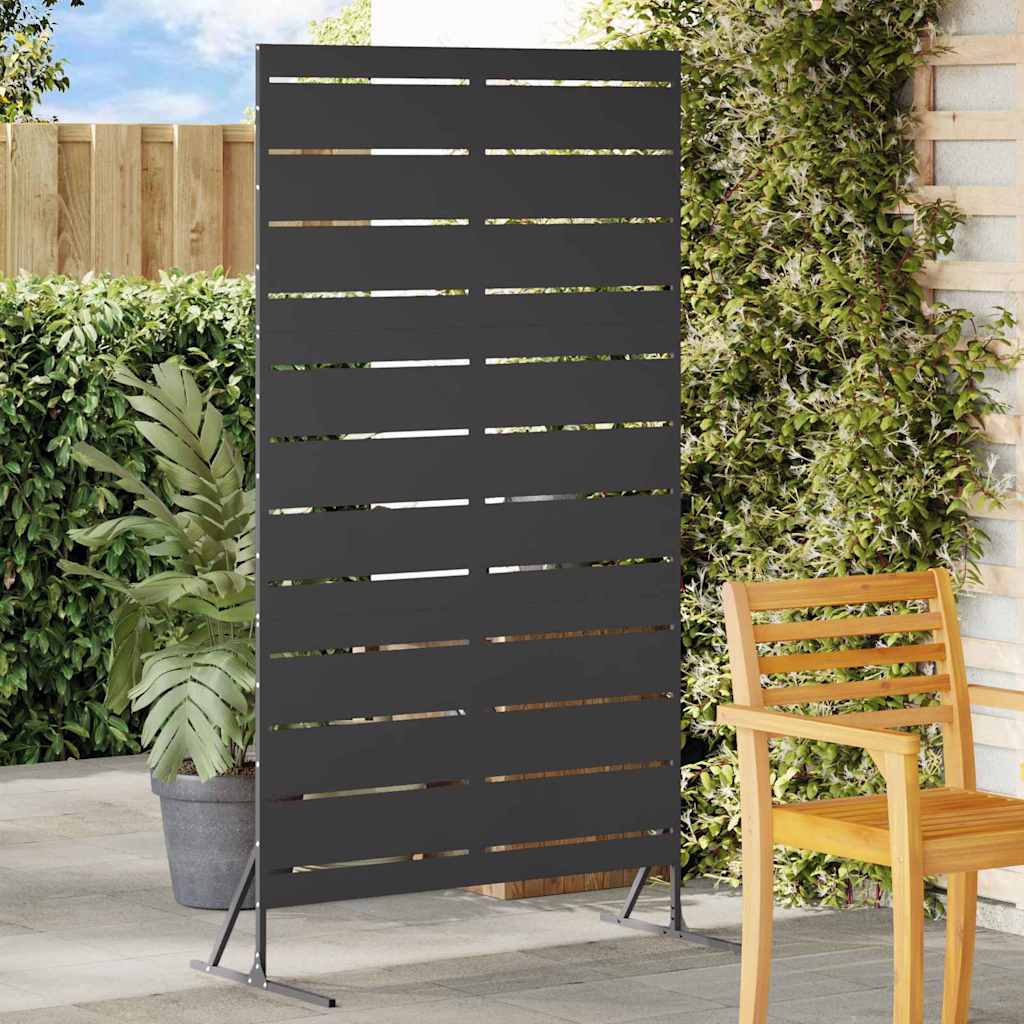 vidaXL Ekran prywatności 100 x 50 x 180 cm Stal Czarny