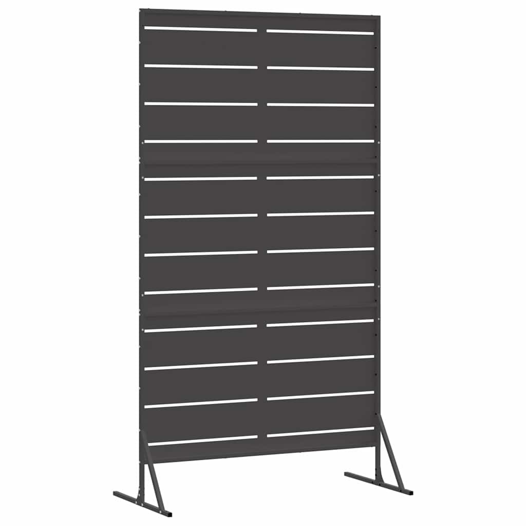 vidaXL Ekran prywatności 100 x 50 x 180 cm Stal Czarny