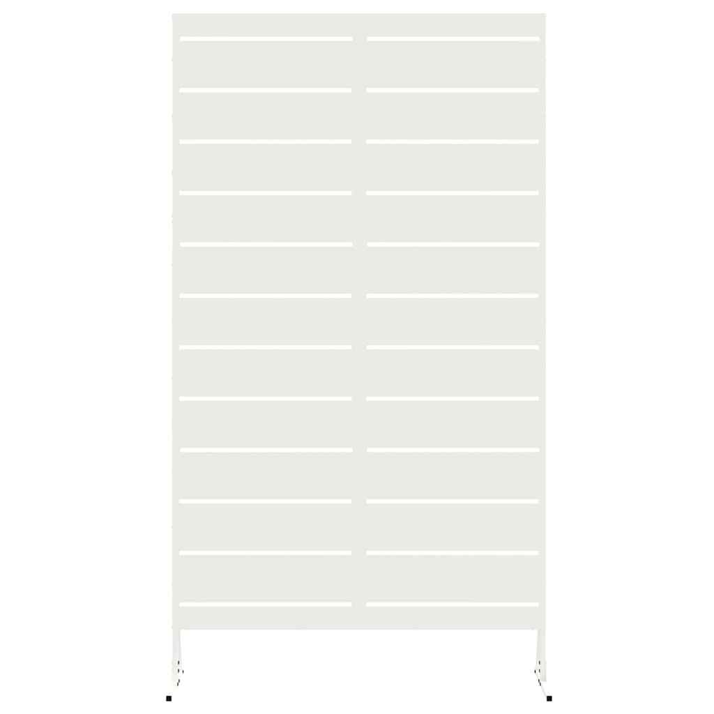 vidaXL Ekran prywatności Biały 100 x 50 x 180 cm Stal