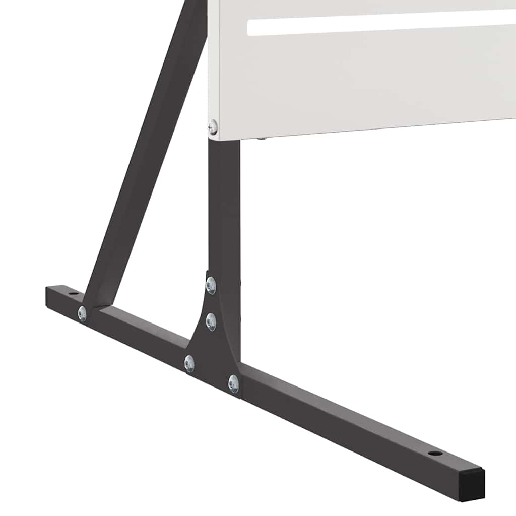 vidaXL Ekran prywatności Szary 100 x 50 x 180 cm Stal