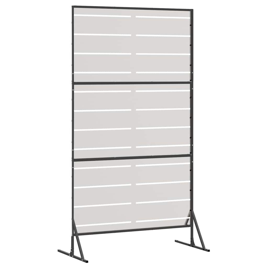 vidaXL Ekran prywatności Szary 100 x 50 x 180 cm Stal
