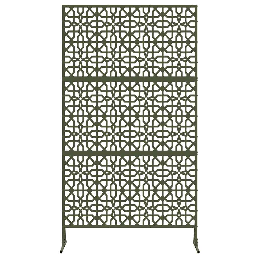 vidaXL Ekran prywatności Oliwkowy 100 x 50 x 180 cm Stal