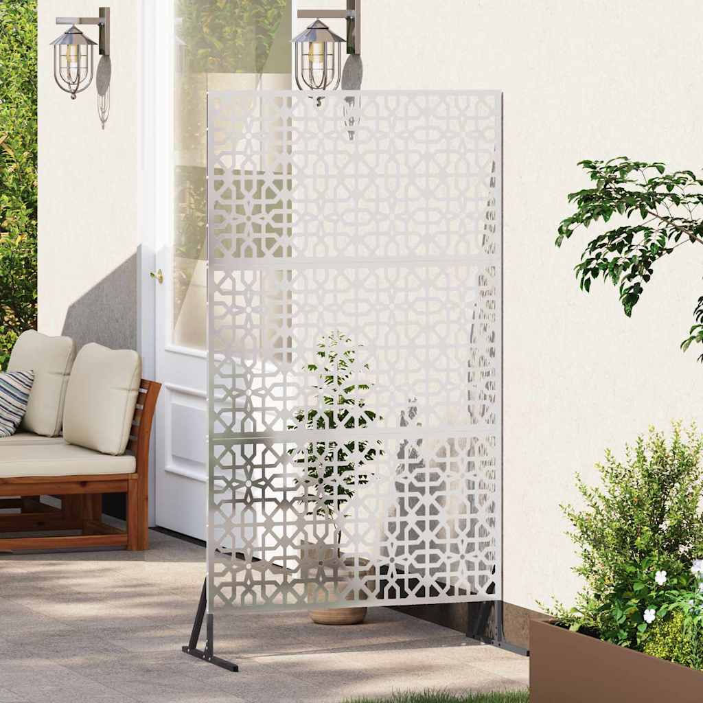 vidaXL Ekran prywatności Szary 100 x 50 x 180 cm Stal