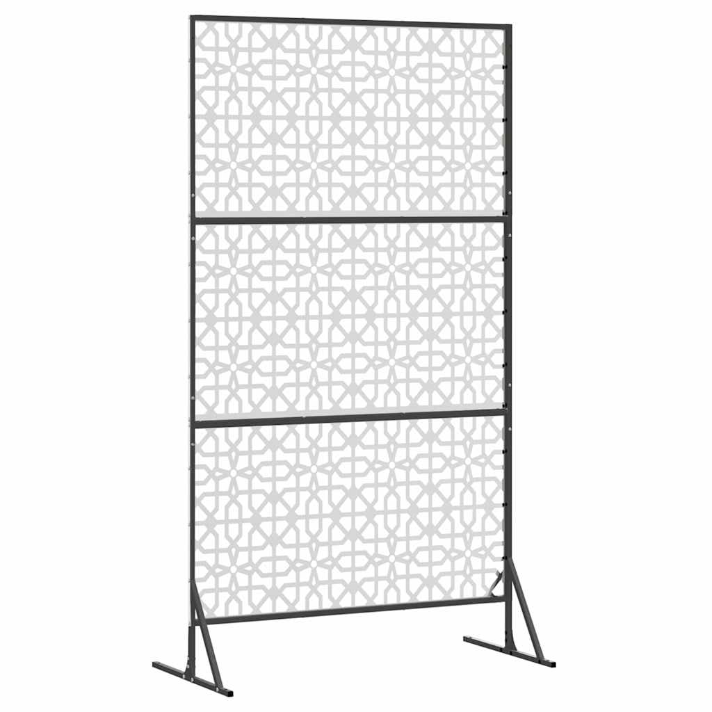 vidaXL Ekran prywatności Szary 100 x 50 x 180 cm Stal
