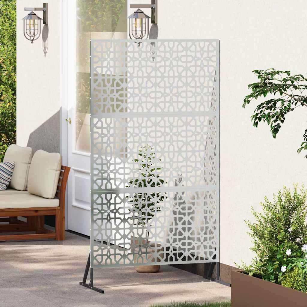 vidaXL Ekran prywatności Szary 100 x 50 x 180 cm Stal