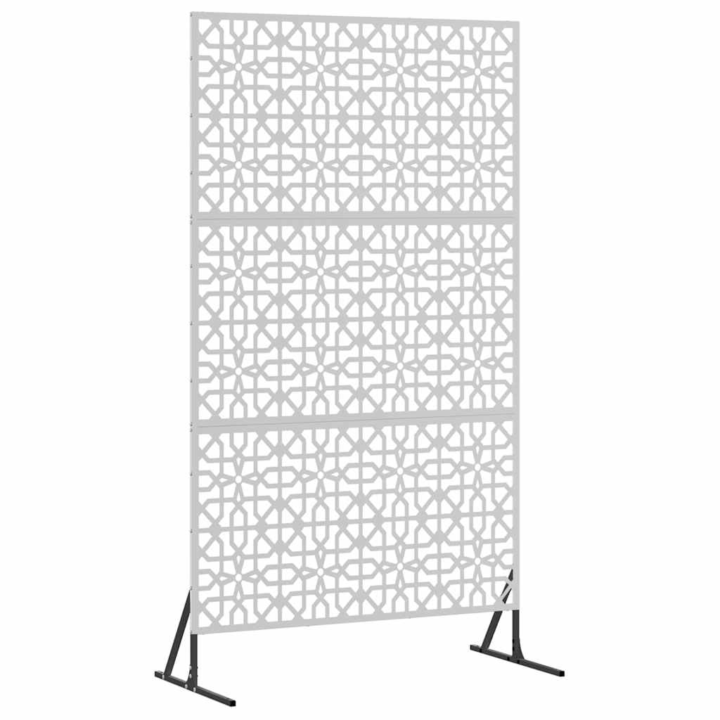 vidaXL Ekran prywatności Szary 100 x 50 x 180 cm Stal