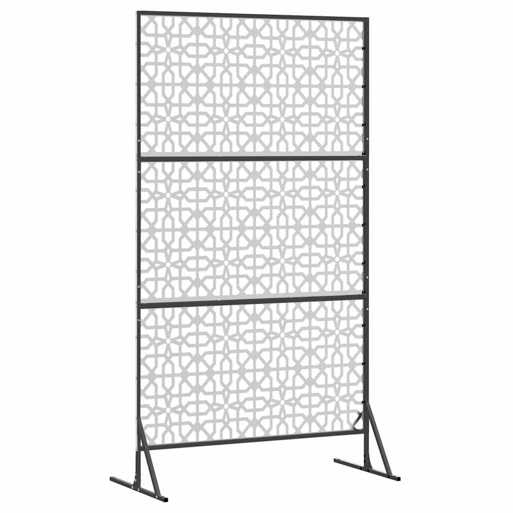 vidaXL Ekran prywatności Szary 100 x 50 x 180 cm Stal