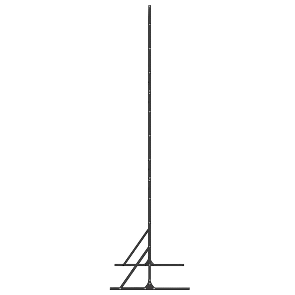 vidaXL Ekran prywatności Czarny 100 x 50 x 180 cm Stal