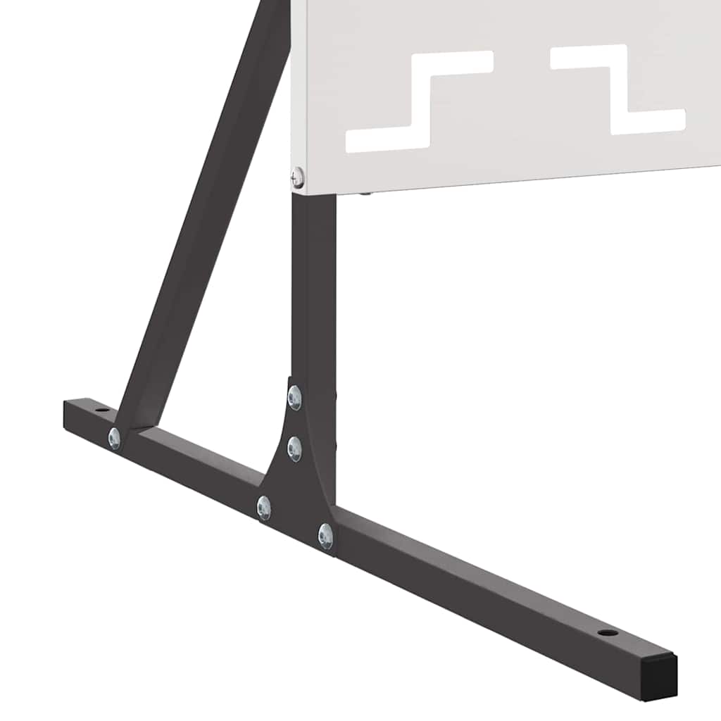 vidaXL Ekran prywatności Szary 100 x 50 x 180 cm Stal