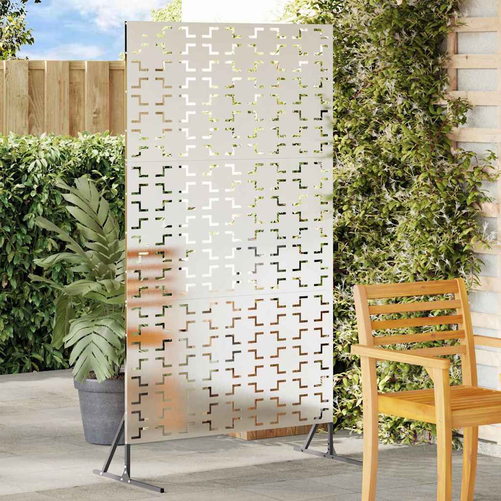vidaXL Ekran prywatności 100 x 50 x 180 cm Stal nierdzewna srebrny