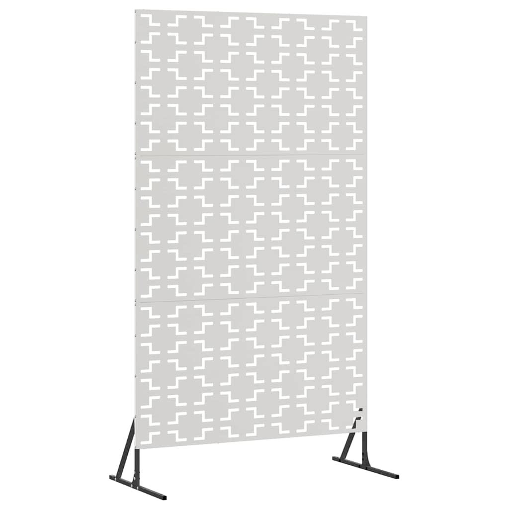 vidaXL Ekran prywatności Szary 100 x 50 x 180 cm Stal