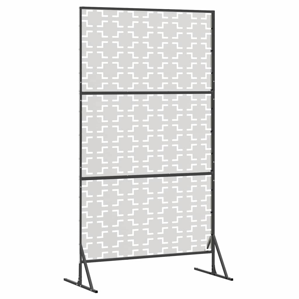vidaXL Ekran prywatności Szary 100 x 50 x 180 cm Stal