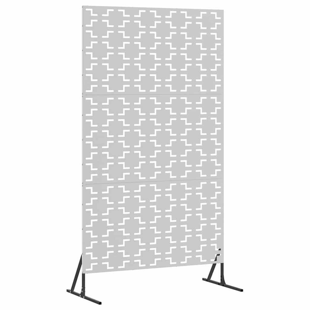 vidaXL Ekran prywatności Szary 100 x 50 x 180 cm Stal