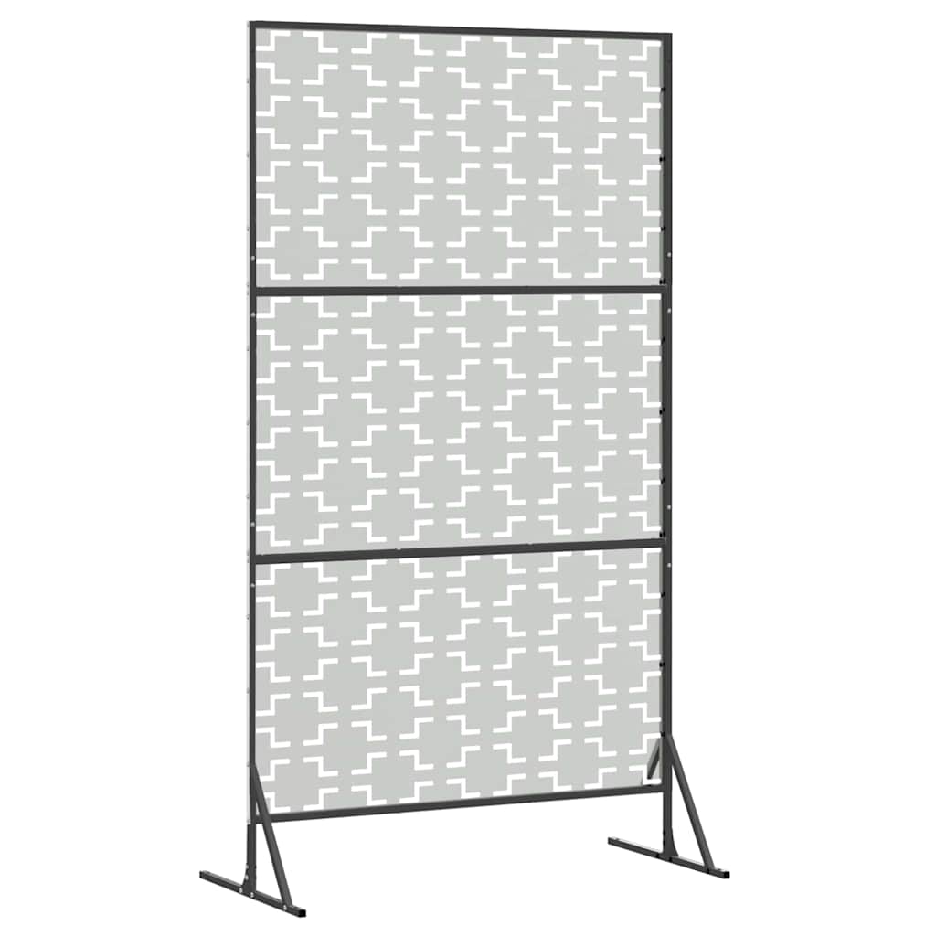 vidaXL Ekran prywatności Szary 100 x 50 x 180 cm Stal