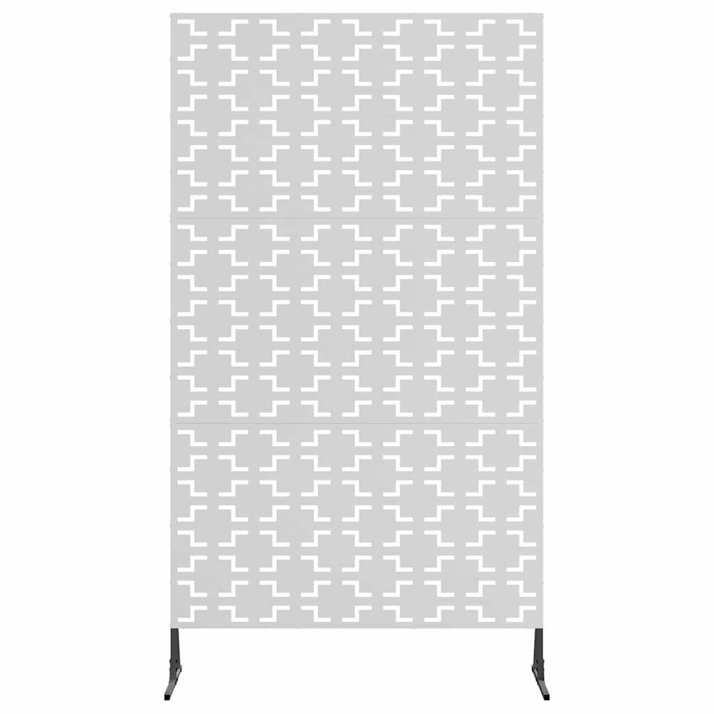 vidaXL Ekran prywatności Szary 100 x 50 x 180 cm Stal