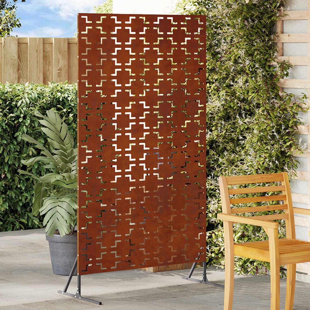 vidaXL Ekran prywatności 100 x 50 x 180 cm Stal kortenowska Rdzawy