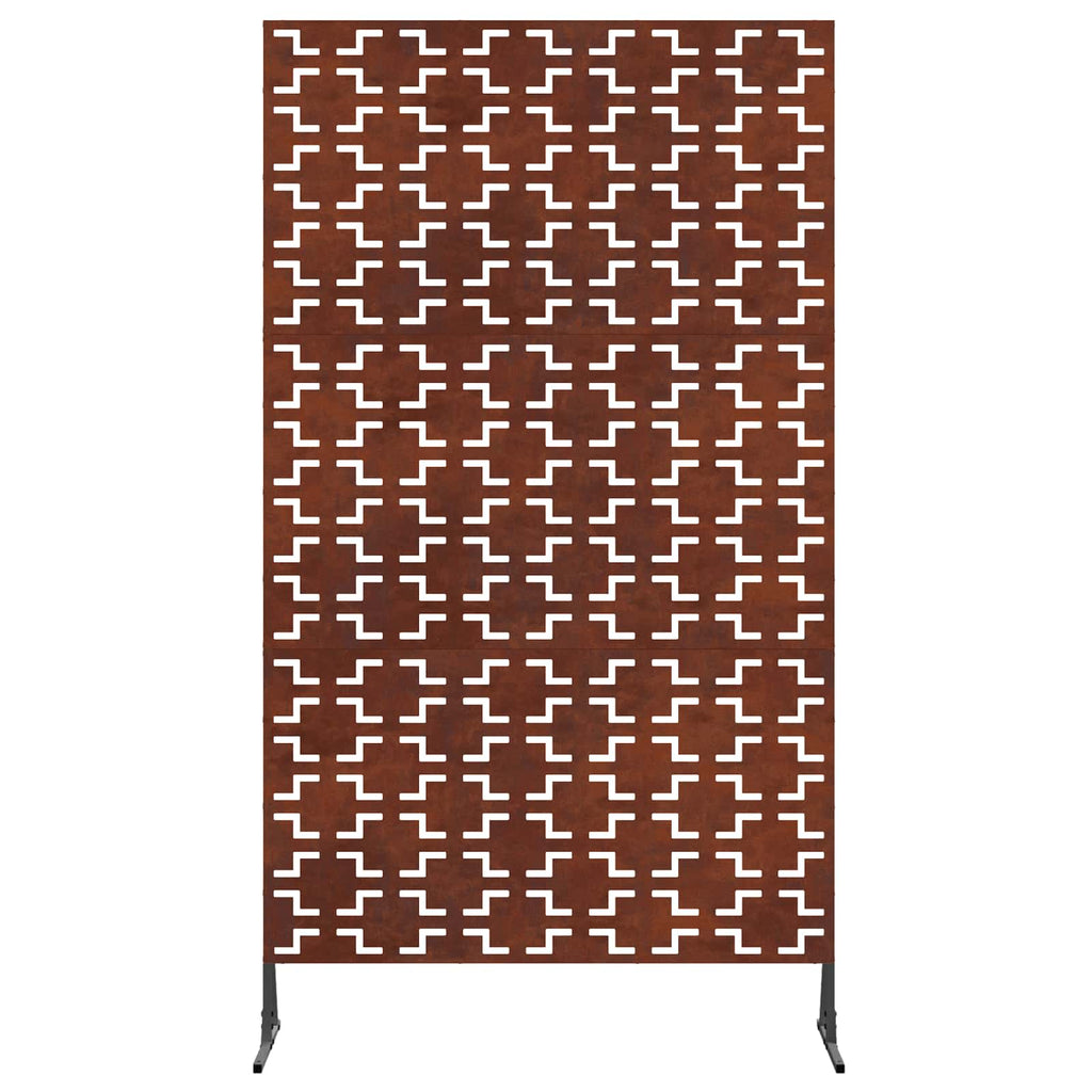 vidaXL Ekran prywatności 100 x 50 x 180 cm Stal kortenowska Rdzawy
