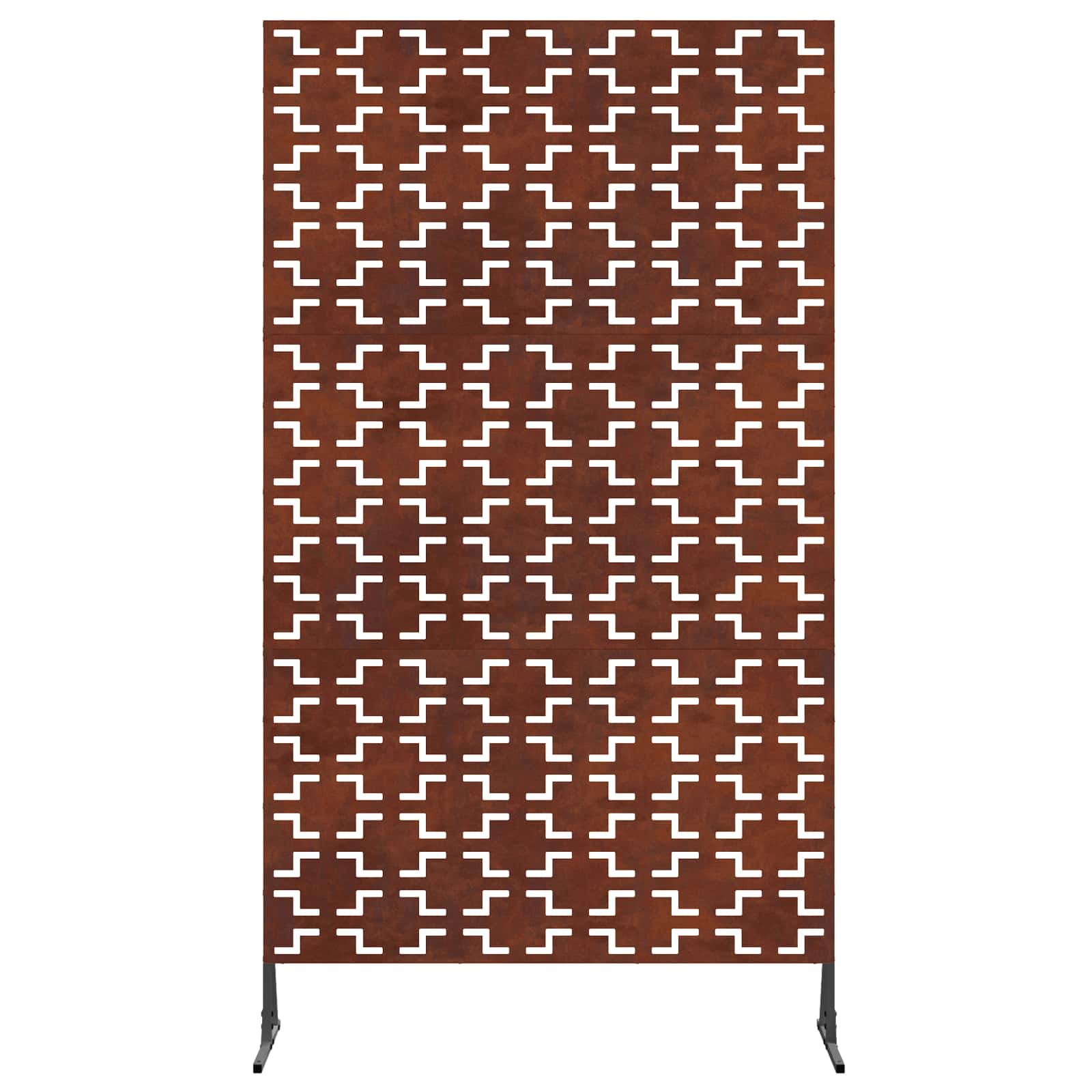 vidaXL Ekran prywatności 100 x 50 x 180 cm Stal kortenowska Rdzawy