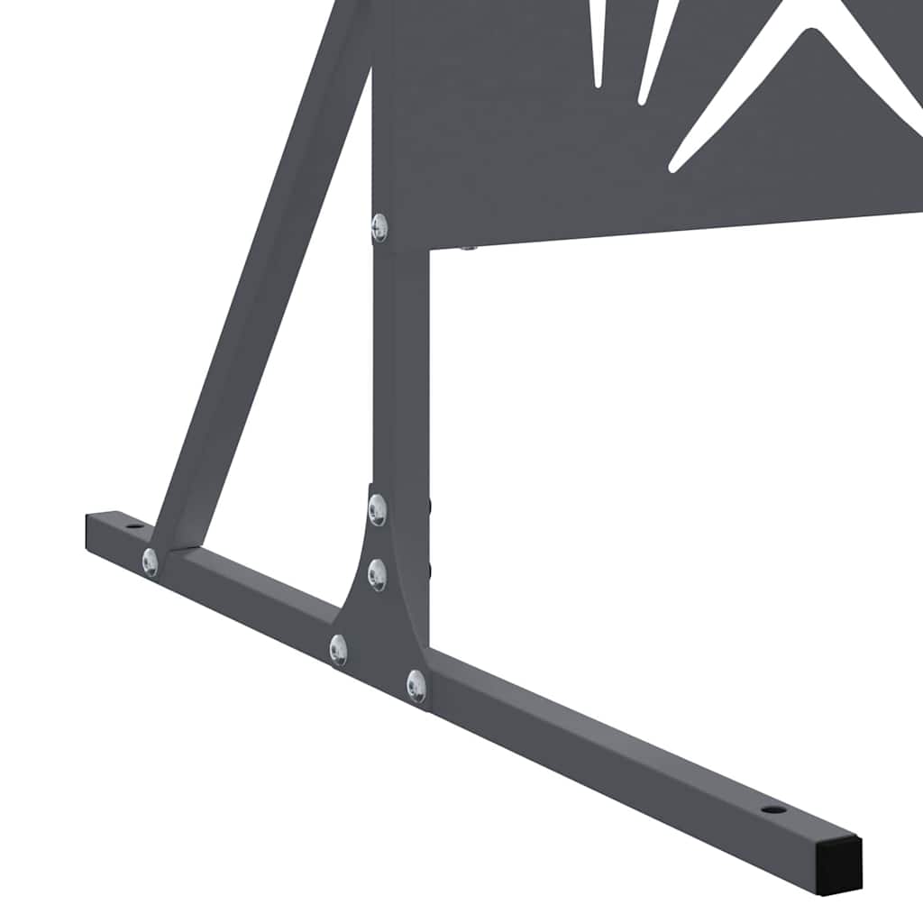 vidaXL Ekran prywatności Antracyt 100 x 50 x 180 cm Stal