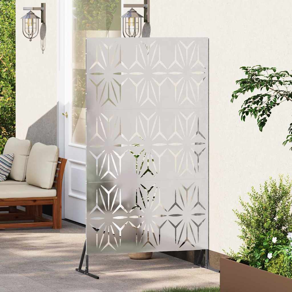 vidaXL Ekran prywatności Szary 100 x 50 x 180 cm Stal