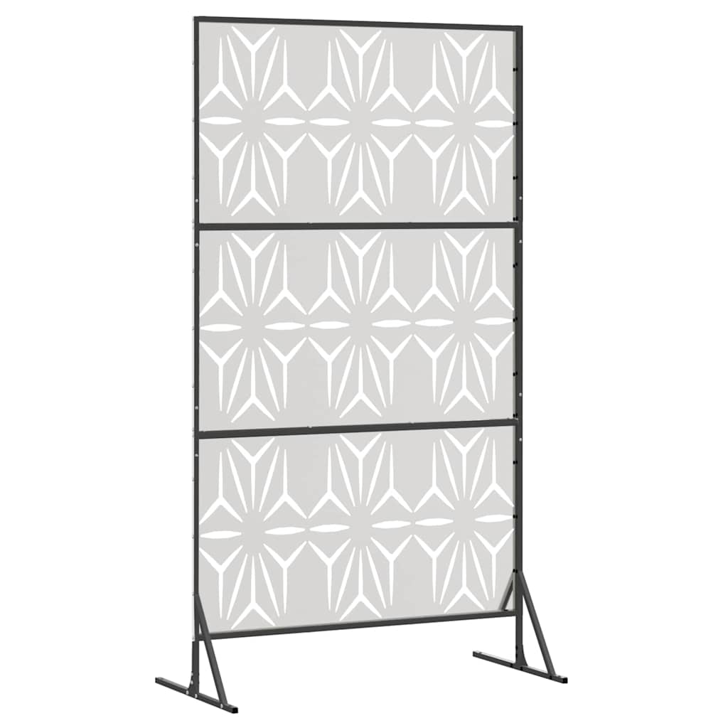 vidaXL Ekran prywatności Szary 100 x 50 x 180 cm Stal