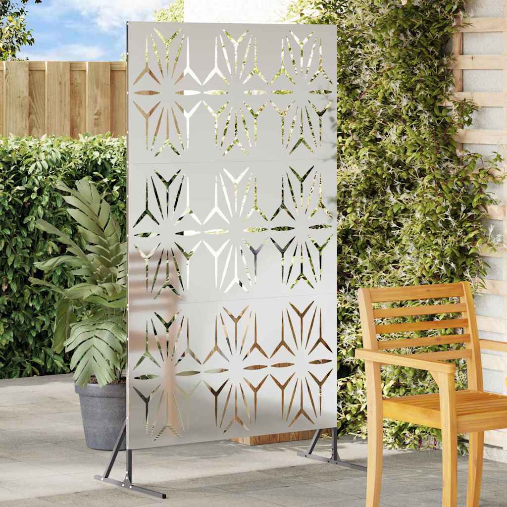 vidaXL Ekran prywatności Szary 100 x 50 x 180 cm Stal