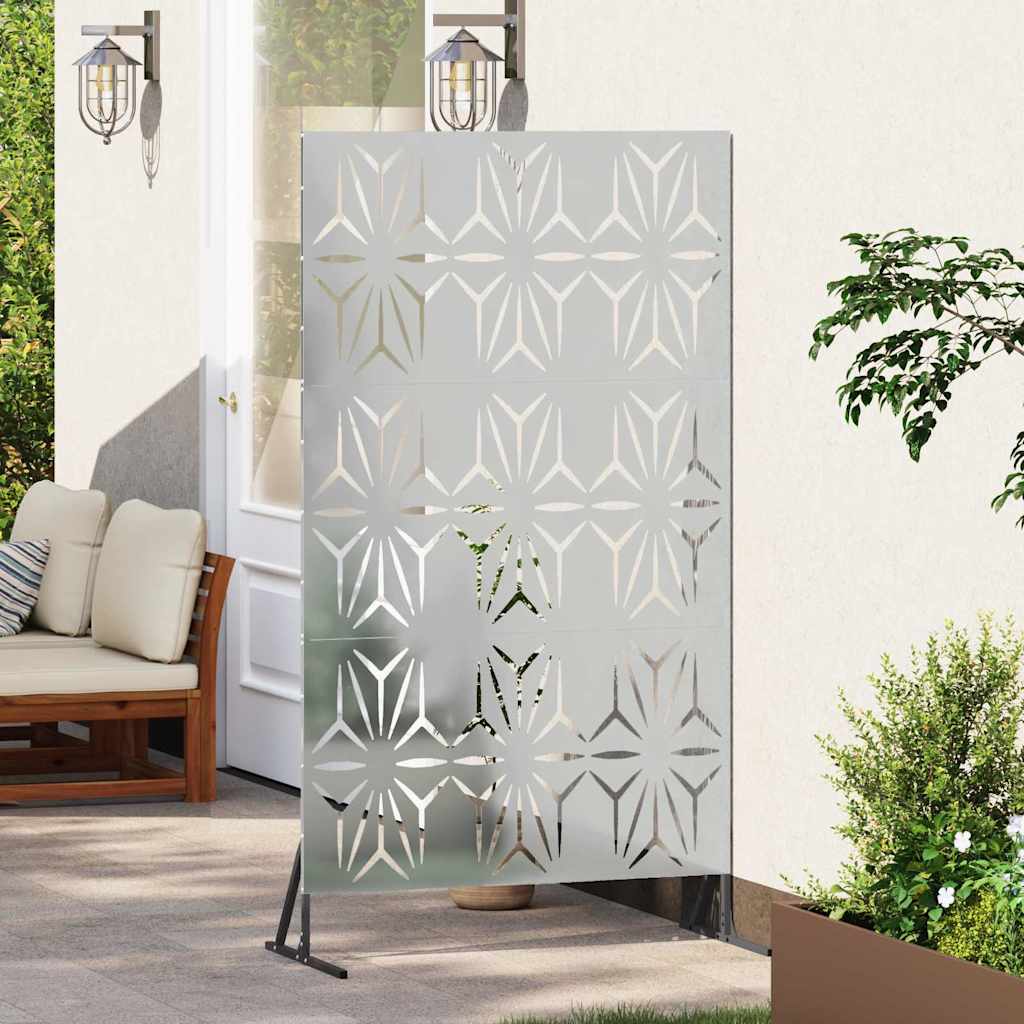 vidaXL Ekran prywatności Szary 100 x 50 x 180 cm Stal