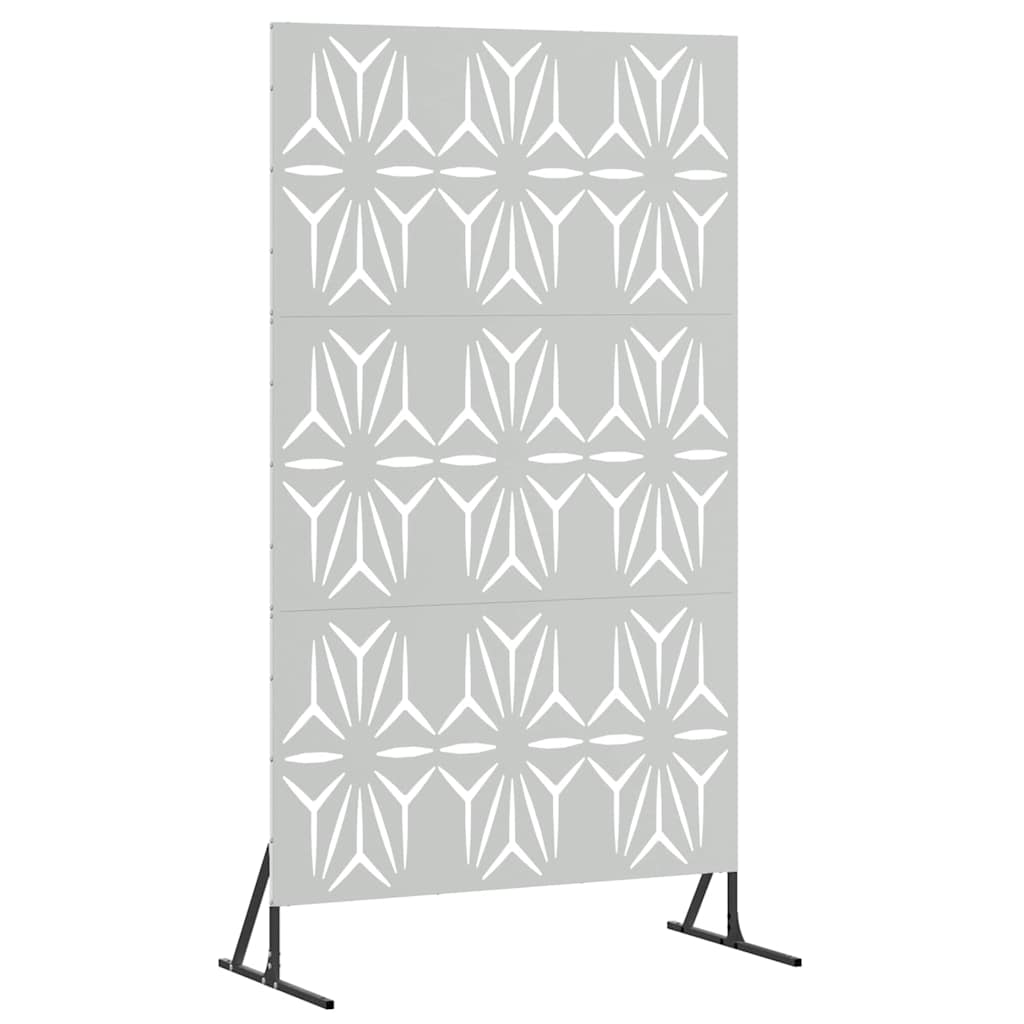 vidaXL Ekran prywatności Szary 100 x 50 x 180 cm Stal