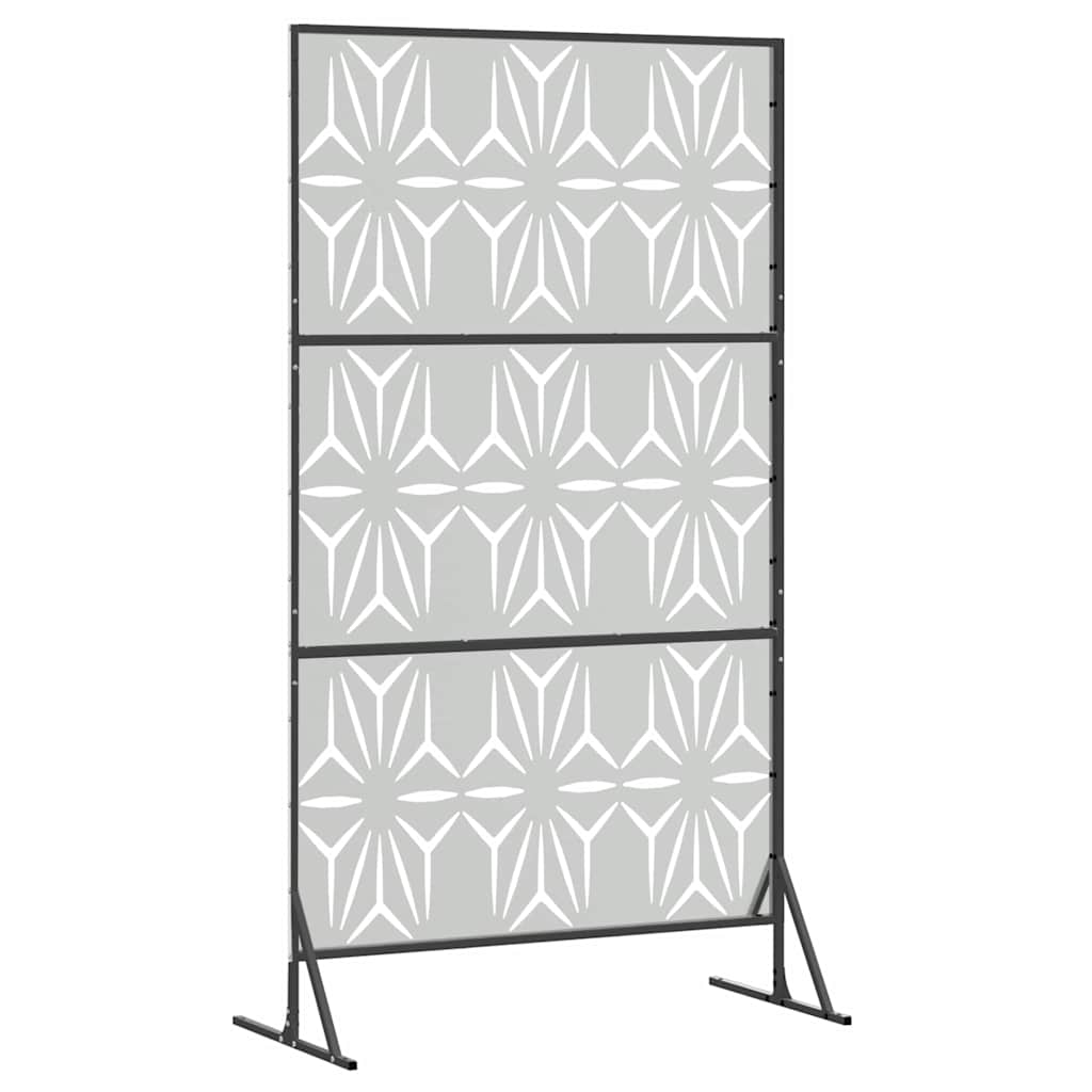 vidaXL Ekran prywatności Szary 100 x 50 x 180 cm Stal