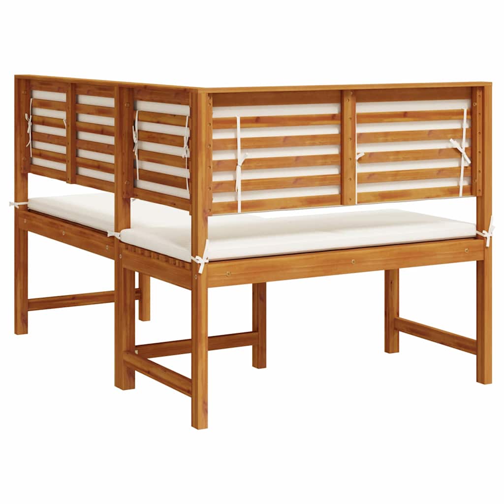 vidaXL Krzesło Ogrodowe Brązowy 140 x 100 x 91cm Lite drewno akacjowe