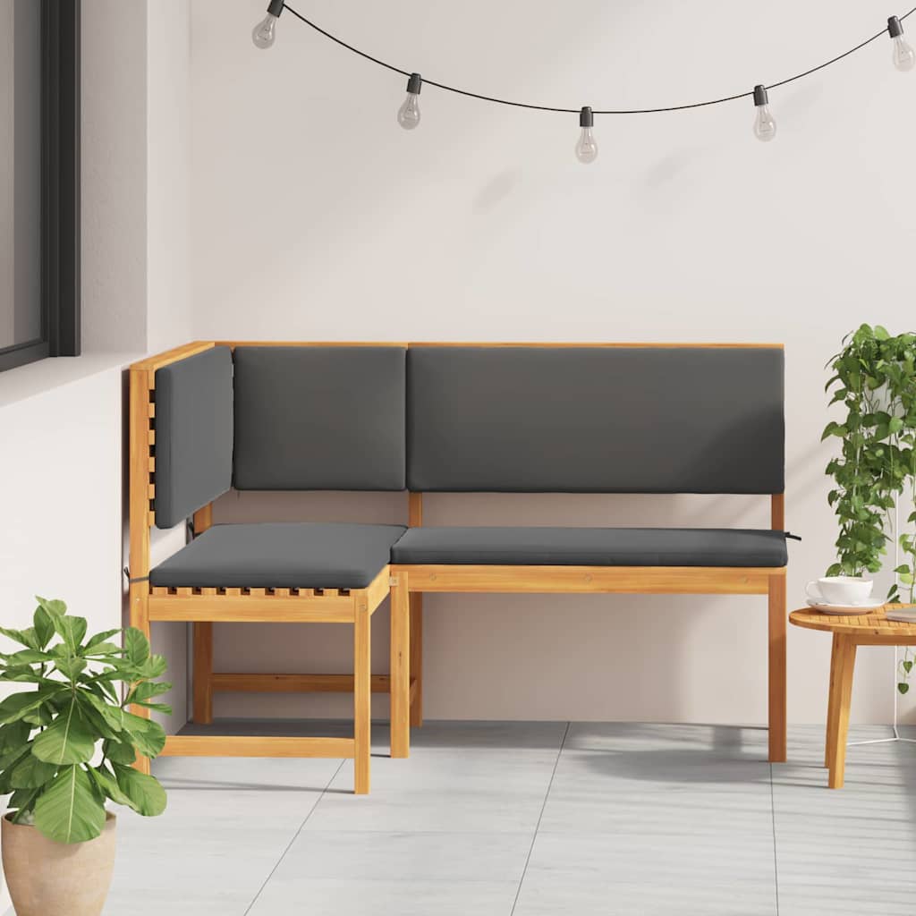 vidaXL Krzesło Ogrodowe Brązowy 140 x 100 x 91cm Lite drewno akacjowe