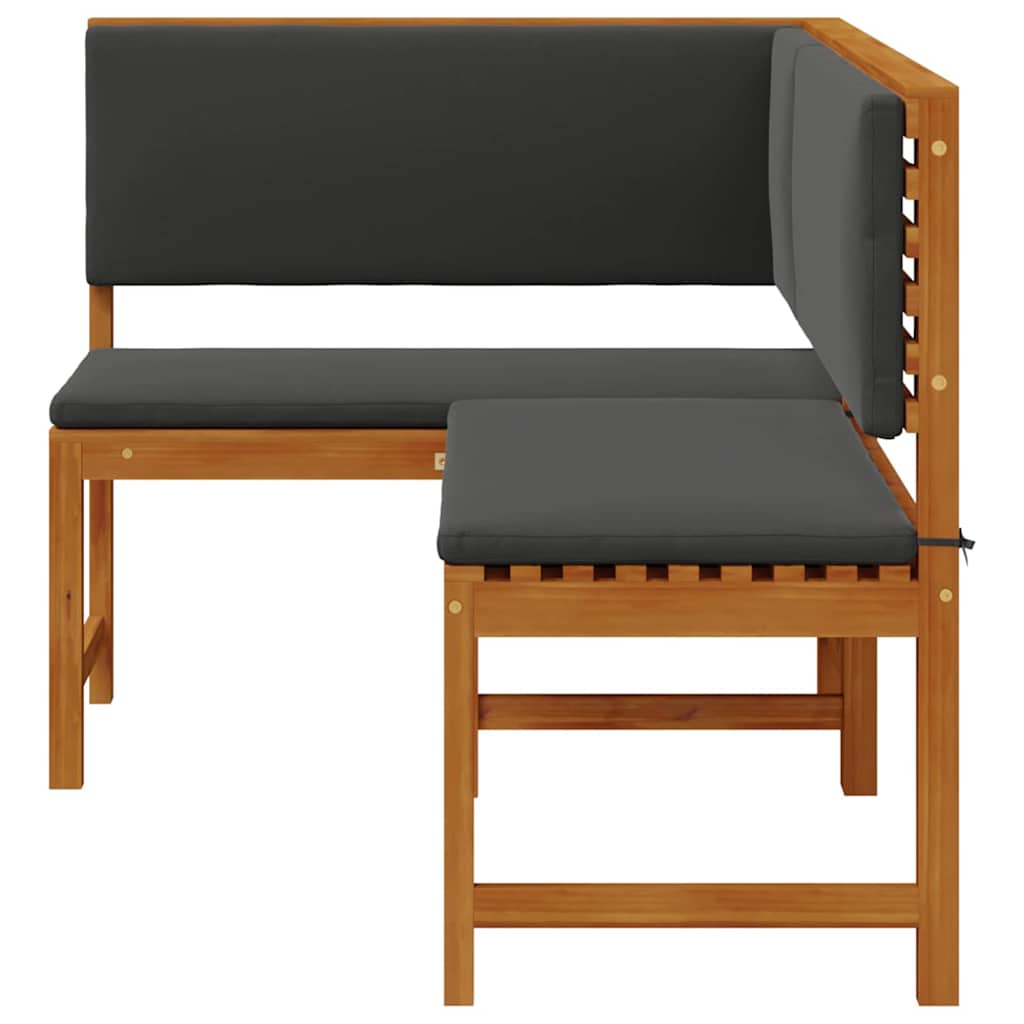 vidaXL Krzesło Ogrodowe Brązowy 140 x 100 x 91cm Lite drewno akacjowe