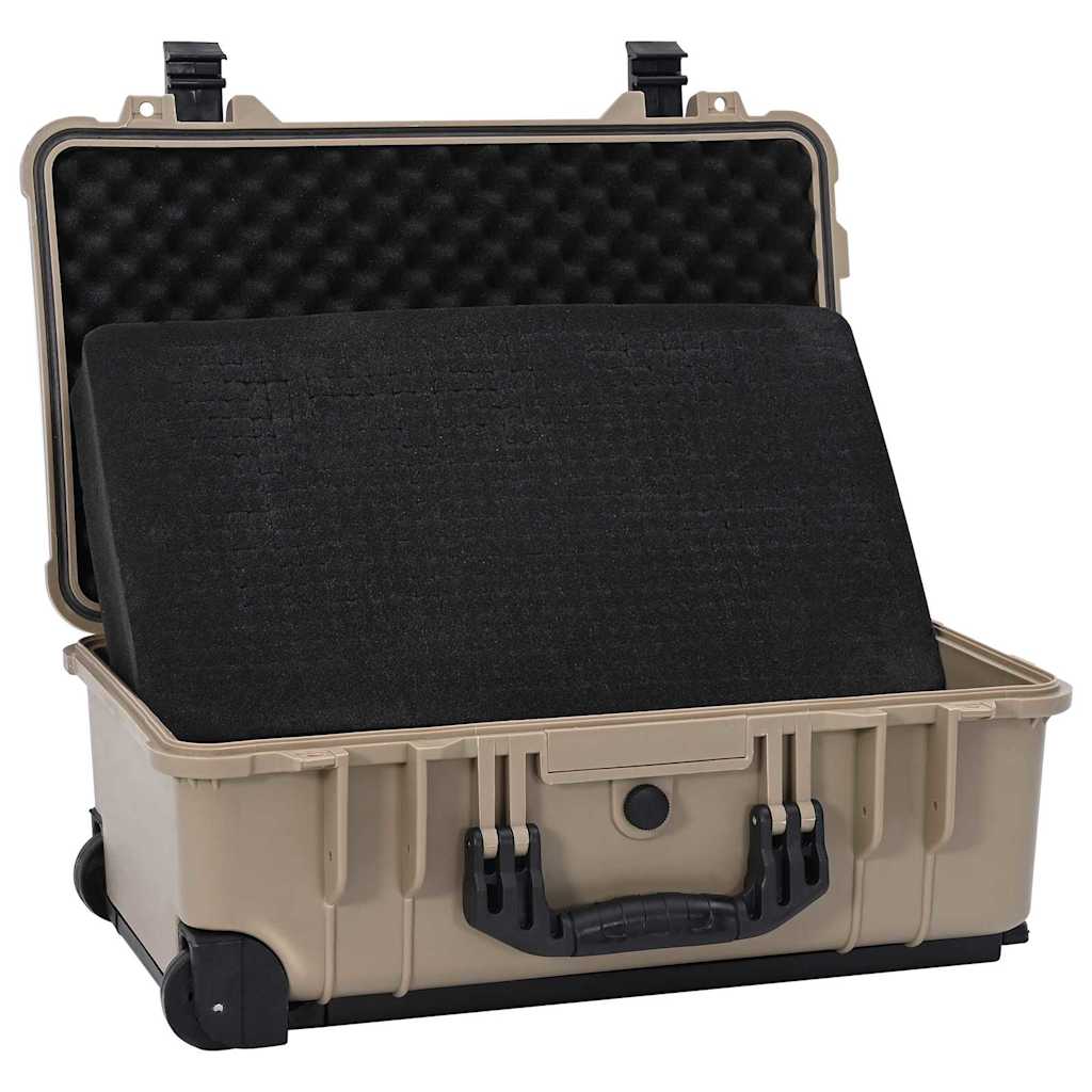 vidaXL Twarda walizka piaskowy 56 x 35 x 23 cm Polipropylen i ABS